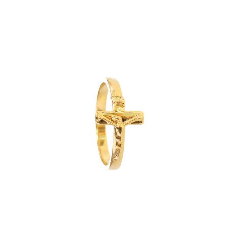Bague plaqué Or avec Croix