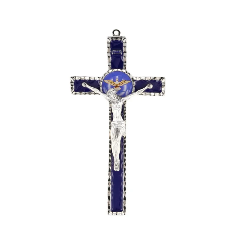 Blue Holy Spirit cross with box