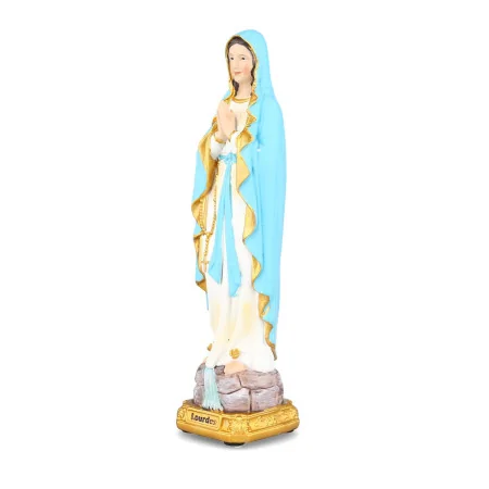 Statua di Nostra Signora di Lourdes Blu di 20 cm