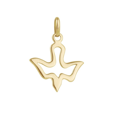 Médaille Colombe Plaqué Or