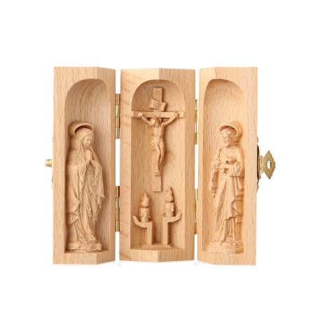 Statue triptyque de Notre...
