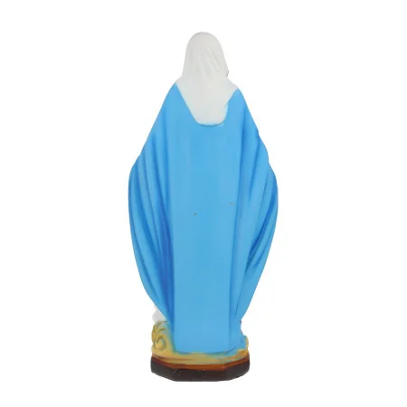 Statua della Vergine Miracolosa bianca 34 cm in resina