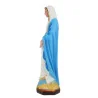 Statua della Vergine Miracolosa bianca 34 cm in resina