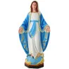 Statua della Vergine Miracolosa bianca 34 cm in resina