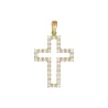 Croce con strass incastonati in oro 18 carati