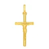 Gold 9 carats cross with Christ