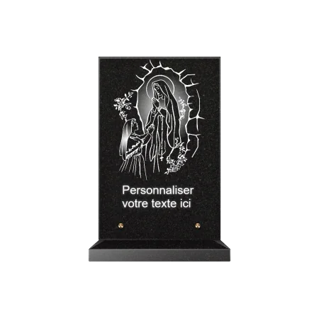 Customizable Memorial Plaque on Base Granite
