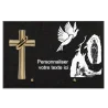 Plaque Funéraire Personnalisable Rectangulaire en Granit