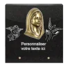 Plaque Funéraire Personnalisable Carrée en Granit