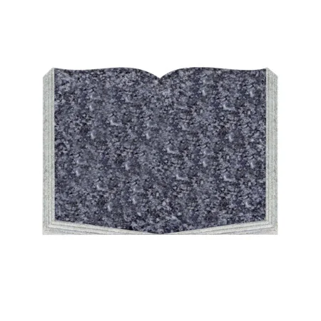 Plaque Funéraire Personnalisable en Forme de Livre en Granit