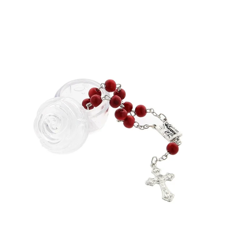 Rose-scented one-decade rosary and mini rose box