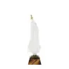 Statua di Fatima con mantello blu a fiori 18 cm
