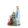 Statua Apparizione di Lourdes in resina colorata 14 cm