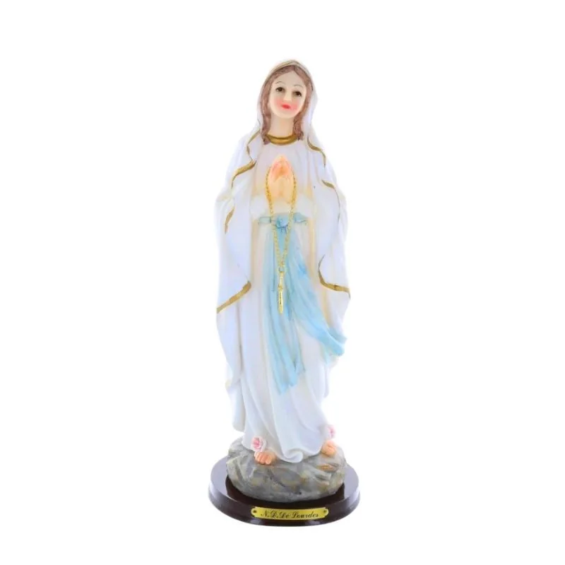 Our Lady of Lourdes resin statue 30 cm
