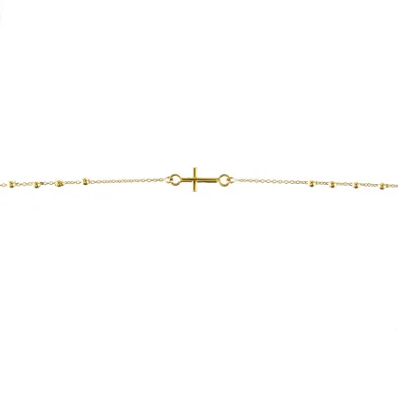 18-carat gold rosary necklace with Miraculous Medal