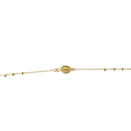 18-carat gold rosary necklace with Miraculous Medal