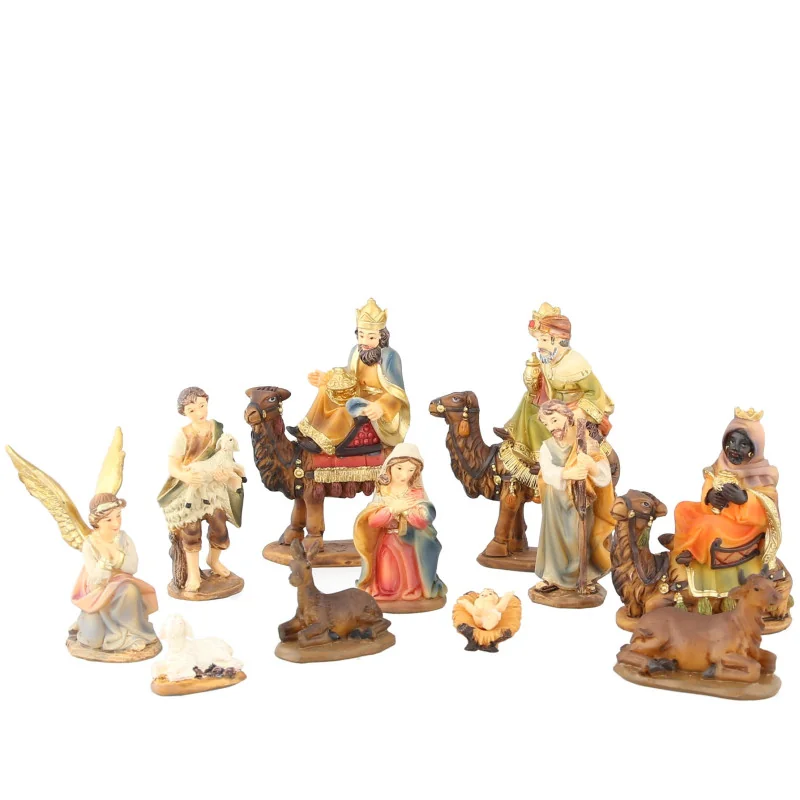 Presepe del deserto 11 personaggi in resina