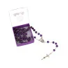 Padre Pio violet scented rosary