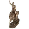 Statue de Sainte Jeanne d'Arc de 28cm en bronze coulé à froid