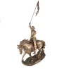 Statue de Sainte Jeanne d'Arc de 28cm en bronze coulé à froid