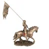 Statue de Sainte Jeanne d'Arc de 28cm en bronze coulé à froid