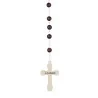Rosario di Lourdes con grani in granato