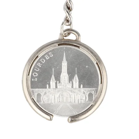 Porte-clés médaille de l'Apparition et de la Basilique