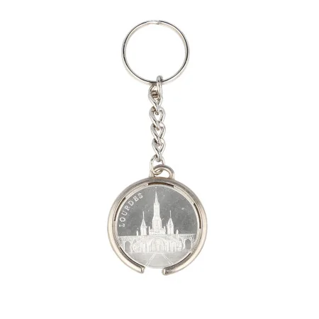 Porte-clés médaille de l'Apparition et de la Basilique
