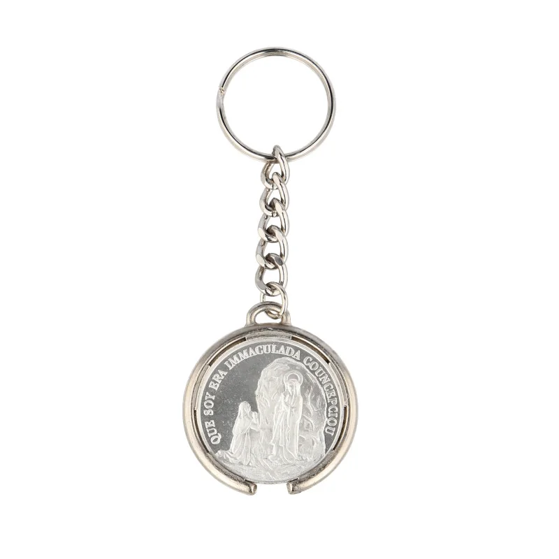 Porte-clés médaille de l'Apparition et de la Basilique