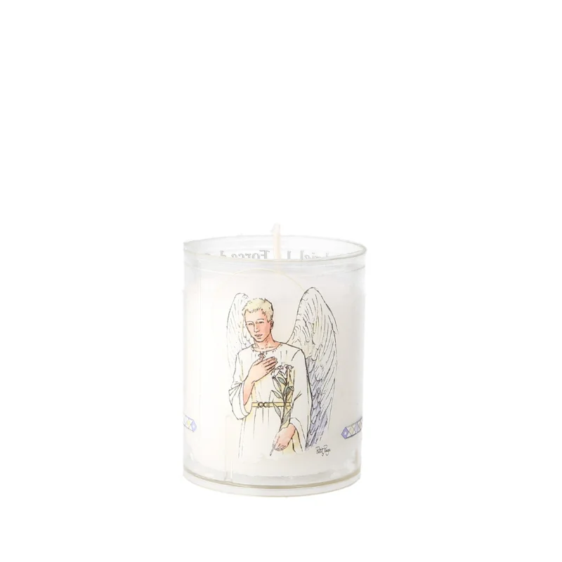 Saint Gabriel Night Light Candle with prayer