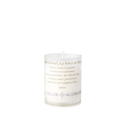 Saint Gabriel Night Light Candle with prayer