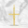 Gold 9 carats cross with Christ