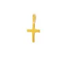 Pendentif croix plaqué or avec un strass