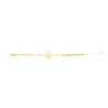 Bracciale placcato oro con croce di zirconi