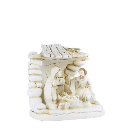 Crèche de la Nativité en résine de 7cm