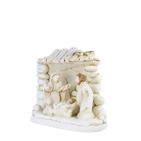 Crèche de la Nativité en résine de 7cm