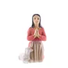 Bernadette and a sheep statue in coloured resin 18cm