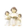 16cm resin statue of 3 decorated angels