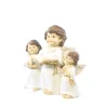 16cm resin statue of 3 decorated angels