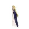 Statua della Madonna di Lourdes di 25 cm in resina e legno dorato