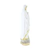 Statue Notre Dame de Lourdes en résine colorée avec paillettes dorées 30cm