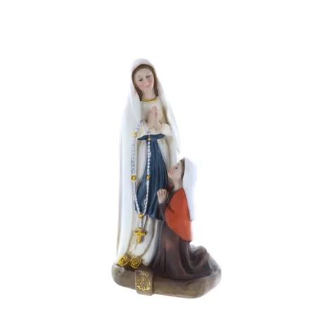 Statue de l'Apparition de Lourdes en résine patinée 20cm