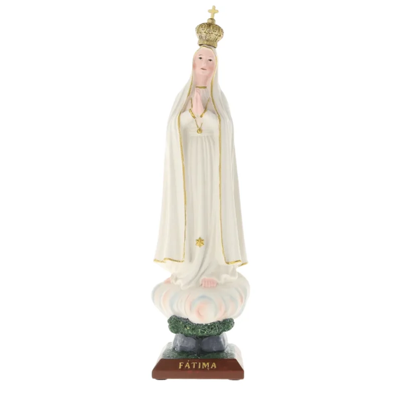 Resin statue of Our Lady of Fatima, 34 cm