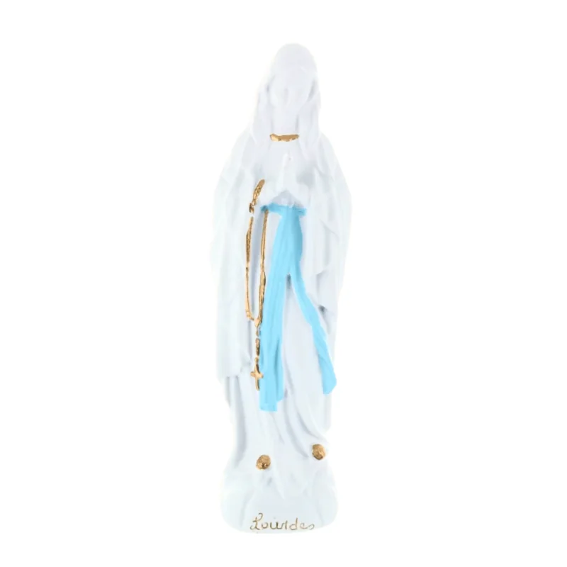 Our Lady of Lourdes refined resin statue 30 cm for outside