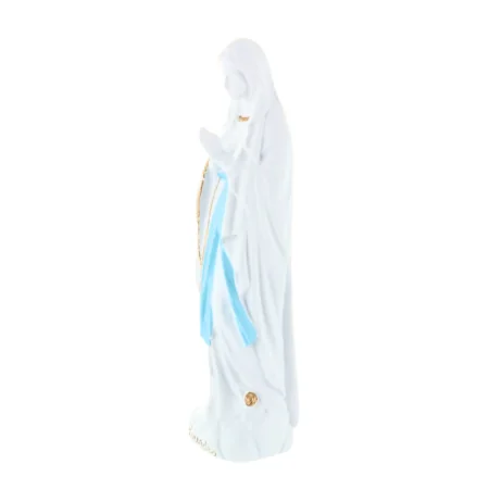 Our Lady of Lourdes refined resin statue 30 cm for outside