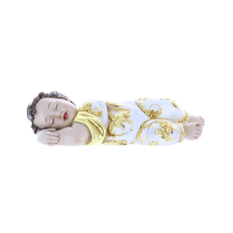 Statua del Bambino Gesù giacente di resina