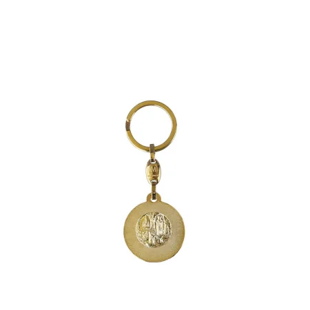 Porte-clés doré de Saint Christophe