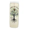 Set of 3 Novena candles Tree of Life protector 17,5cm