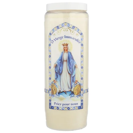 Set di 12 candele Novena della Vergine Miracolosa 17,5 cm