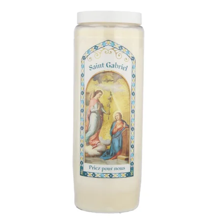 3 Bougies de neuvaine Ange Gabriel